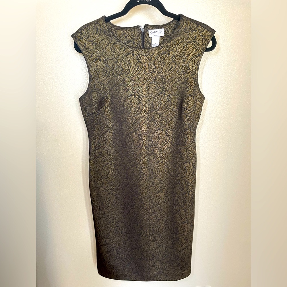 Black and gold dress